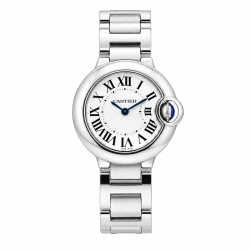Cartier Ballon Bleu De 28MM W69010Z4 White Dial Watch